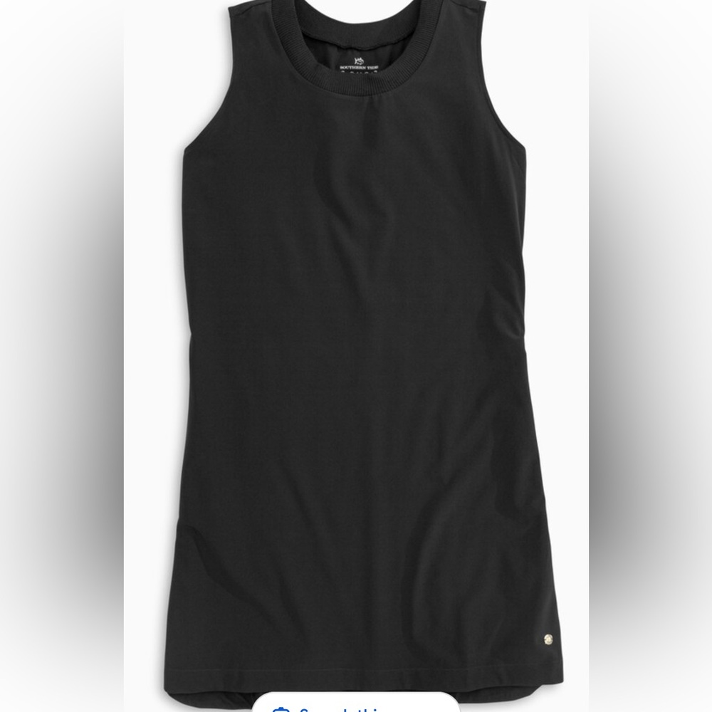 Southern Tide Game Day Black Sleeveless Dress
